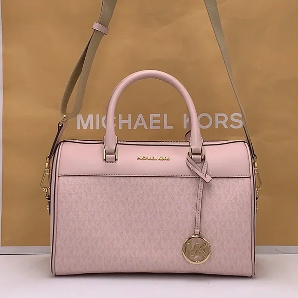 Michael Kors med Duffle Travel - Leather/Coated   Light Powder Blush - Picture 3 of 16